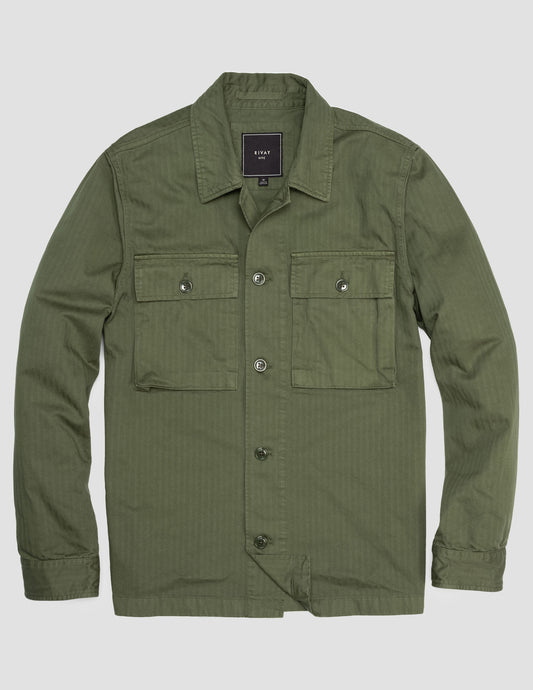 Rivay Correspondent Herringbone OVershirt