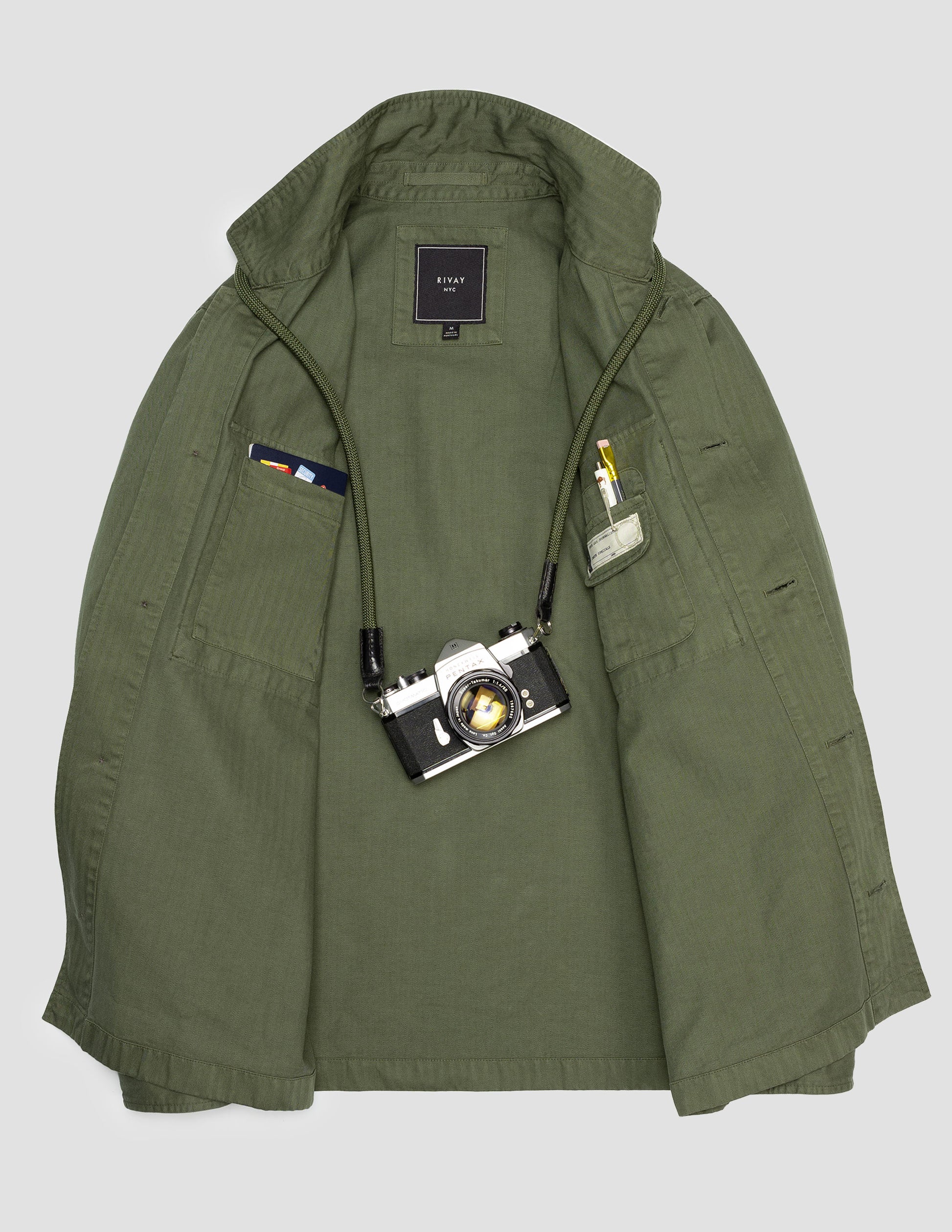 Rivay Correspondent Herringbone OVershirt