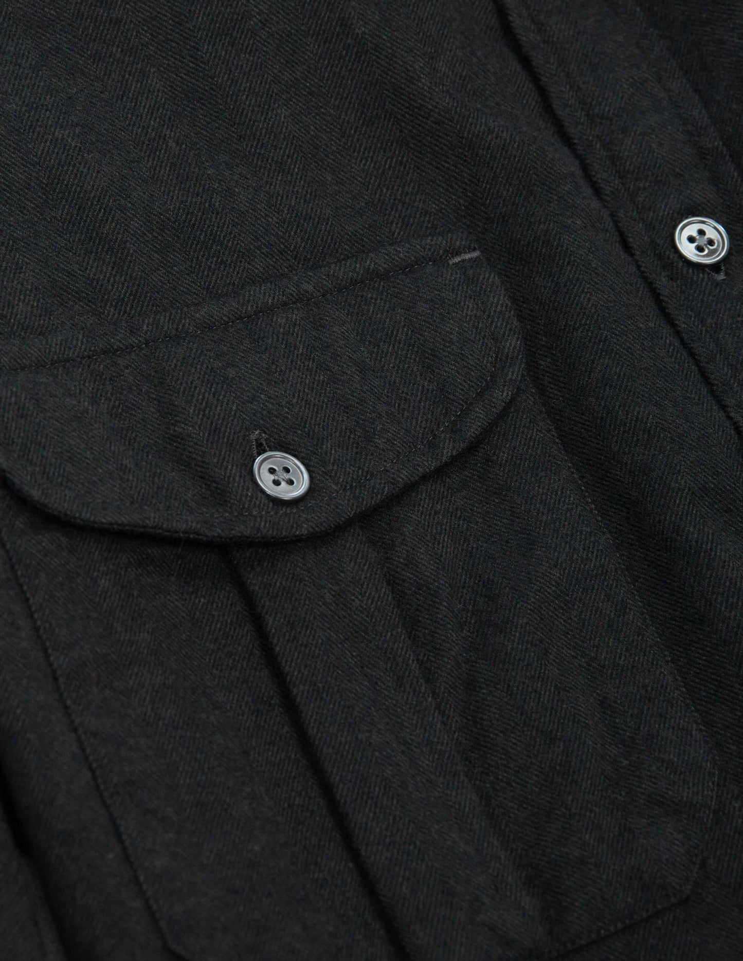 Cortina Brushed Cotton Camp Shirt in Dark Olive