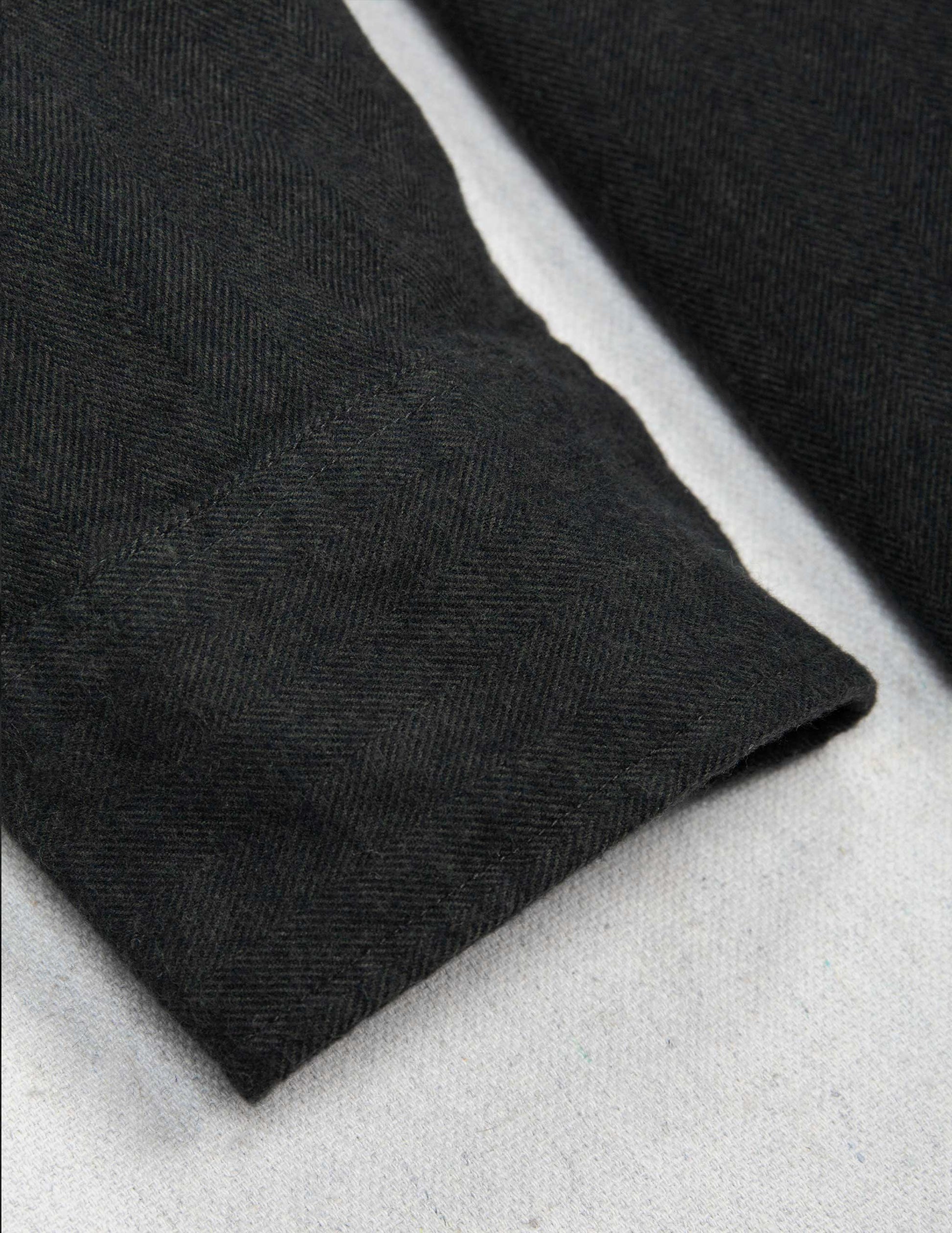 Cortina Brushed Cotton Camp Shirt in Dark Olive