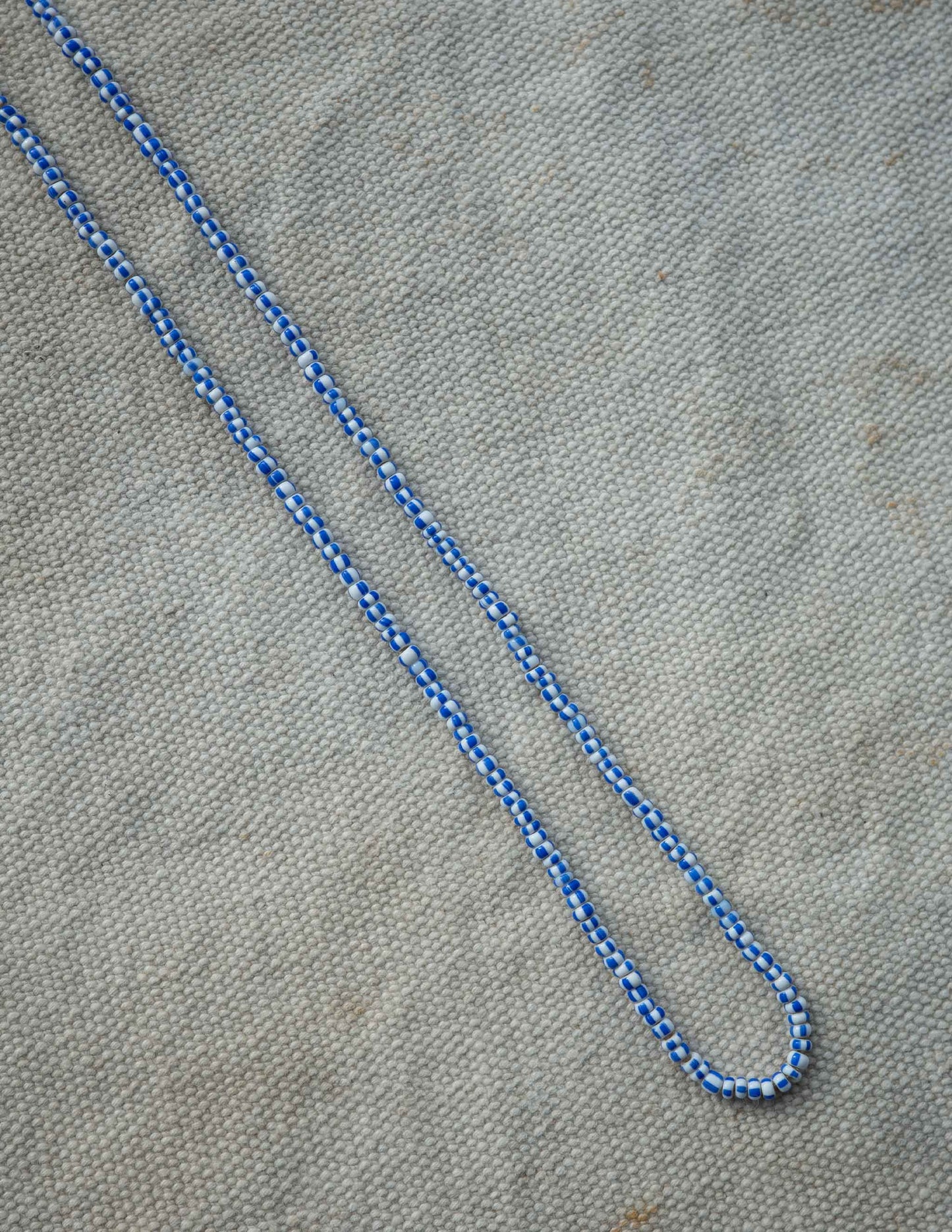 Vintage Blue & White Trade Bead Necklace