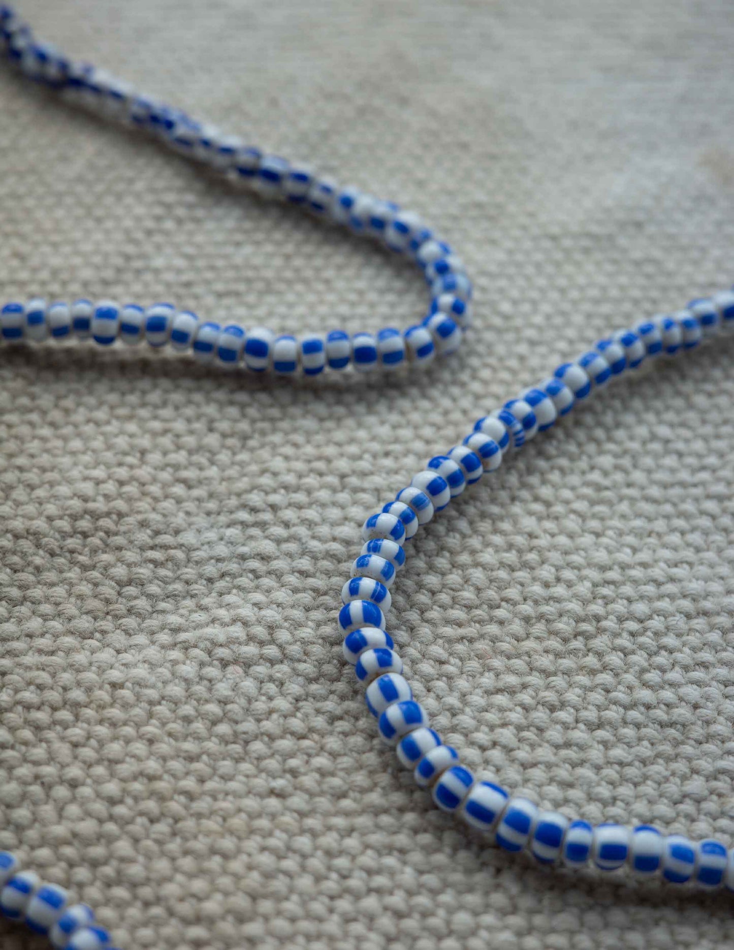 Vintage Blue & White Trade Bead Necklace