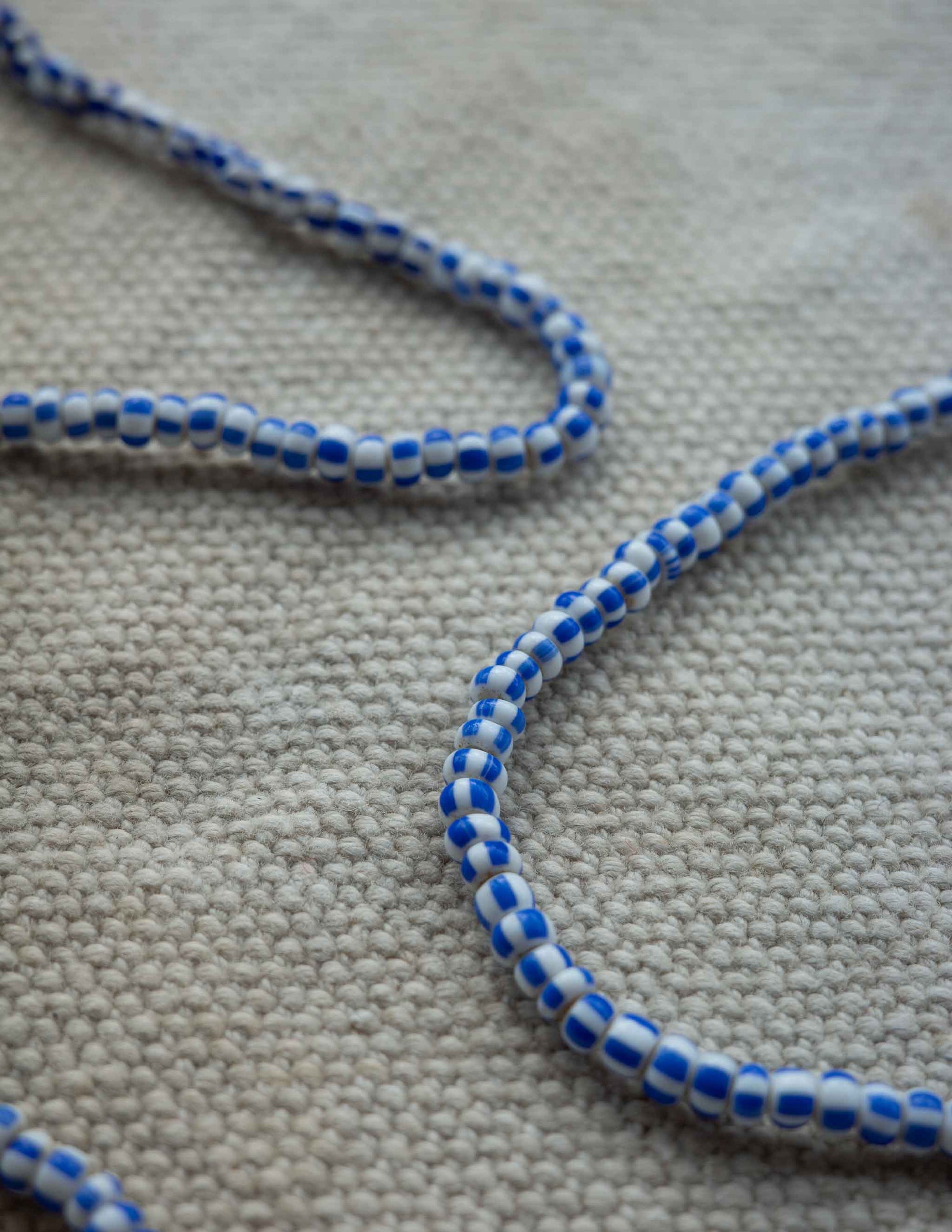 Vintage Blue & White Trade Bead Necklace