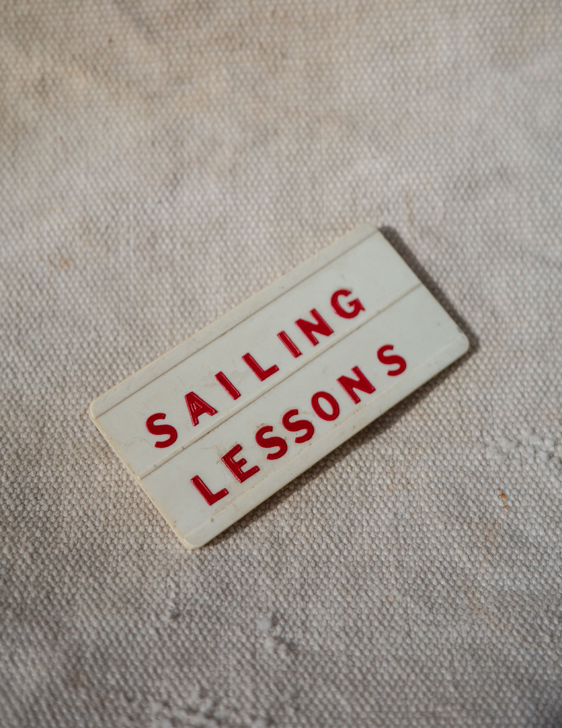 Vintage Sailing Lessons Pin Button