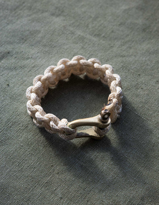 Vintage Nautical Braided Rope Key Loop