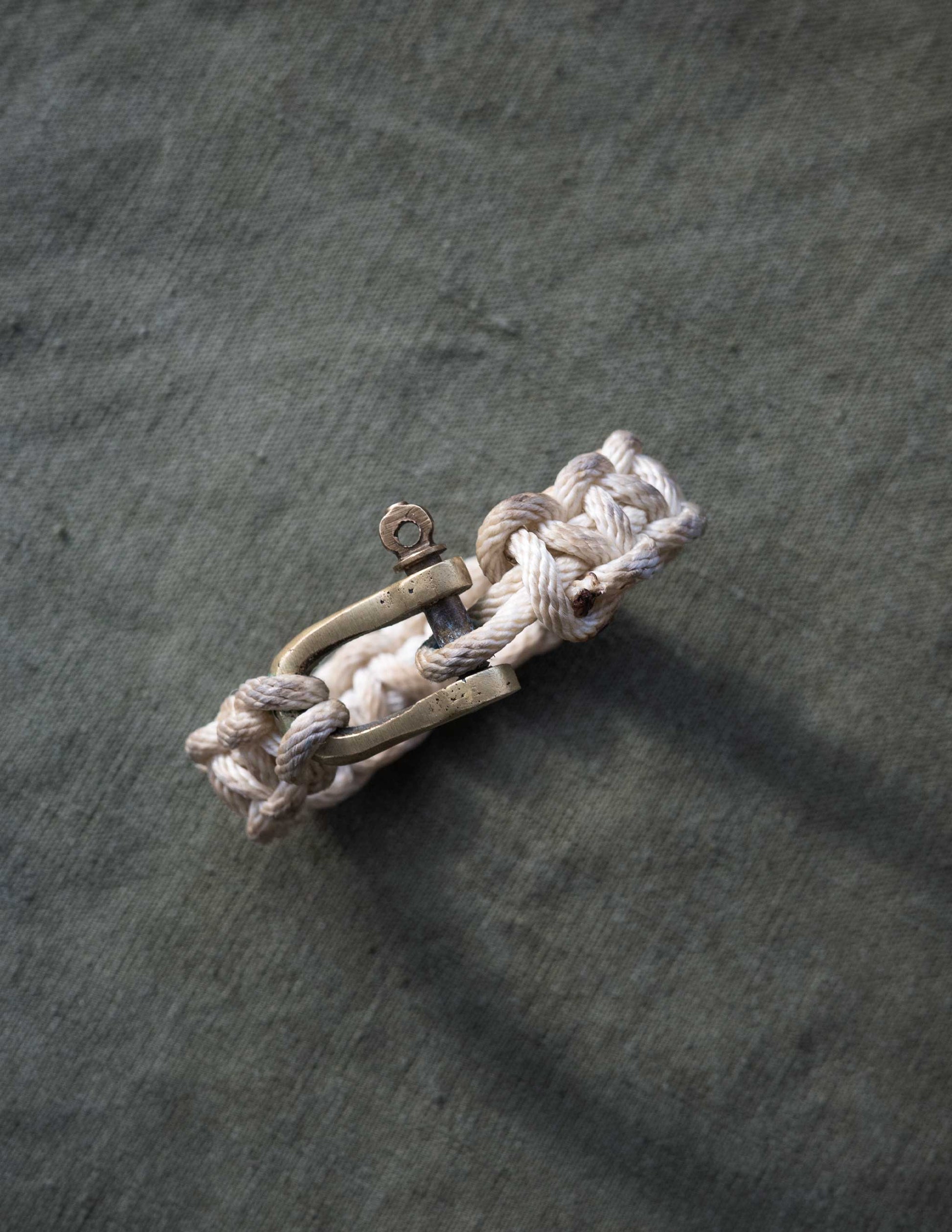 Vintage Nautical Braided Rope Key Loop