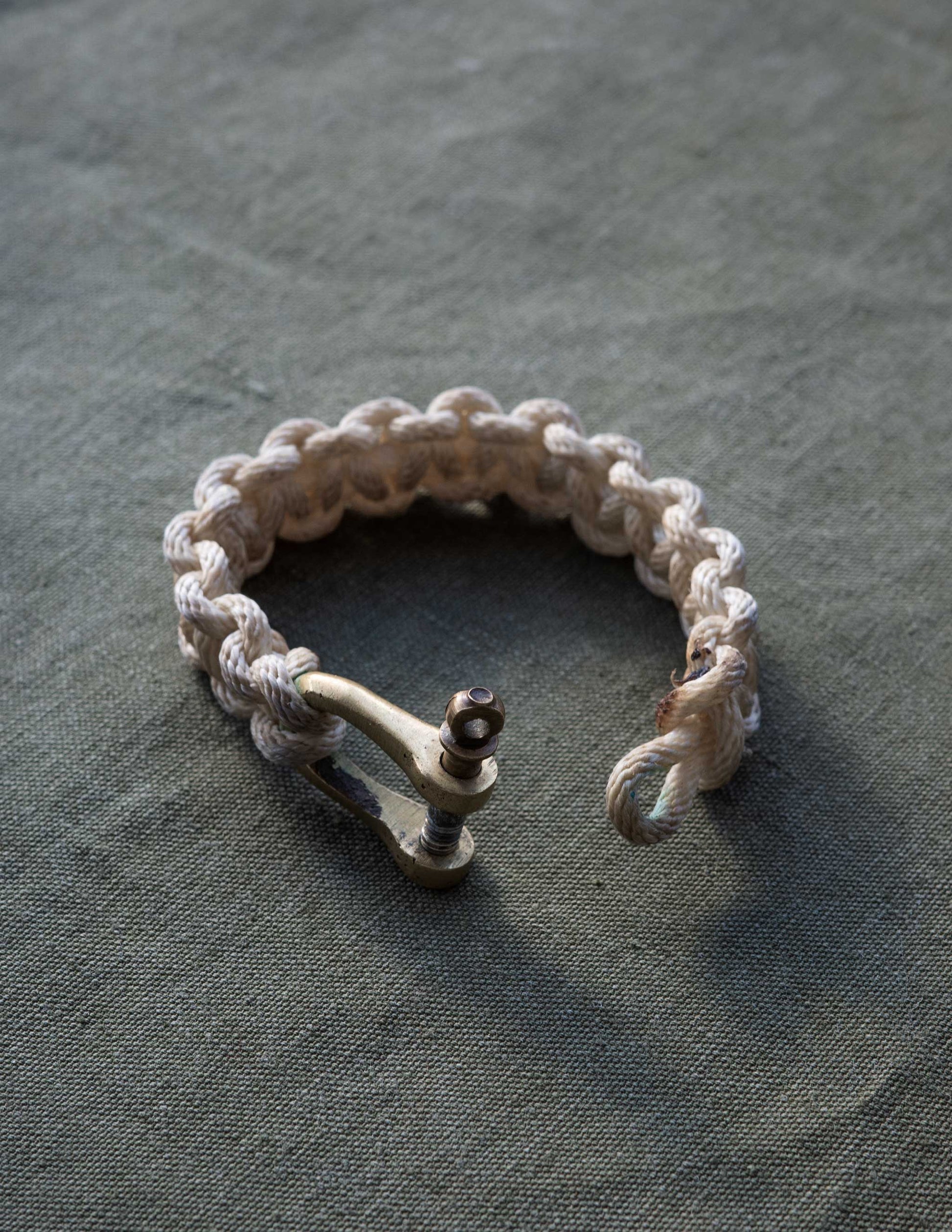 Vintage Nautical Braided Rope Key Loop