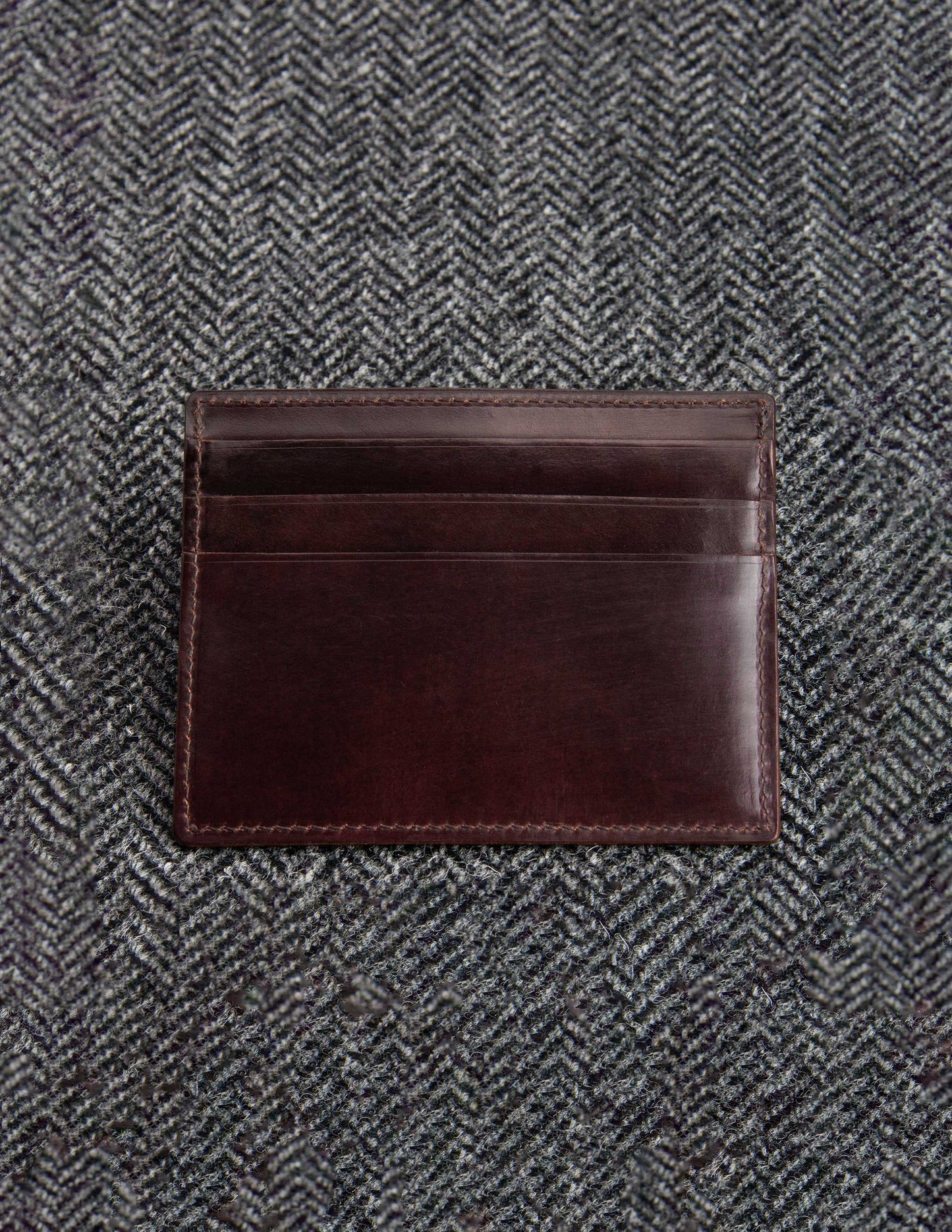Rivay Alden Card Case in Color 8 Shell Cordovan