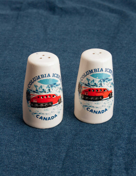 Rivay Vintage Columbia Ice Field Salt & Pepper Shakers