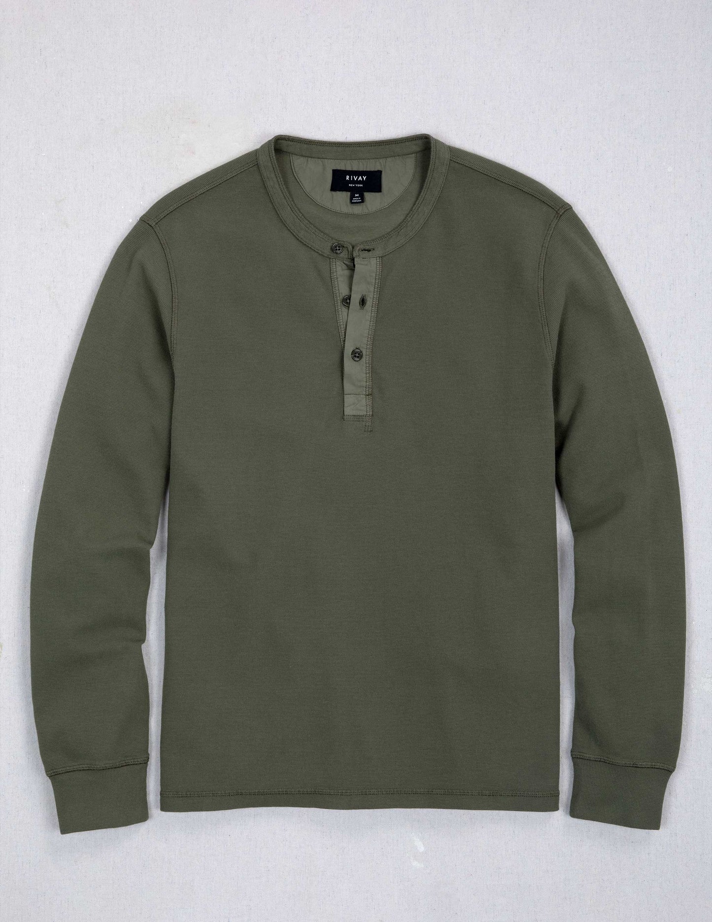 Gibson Waffle Henley in Field