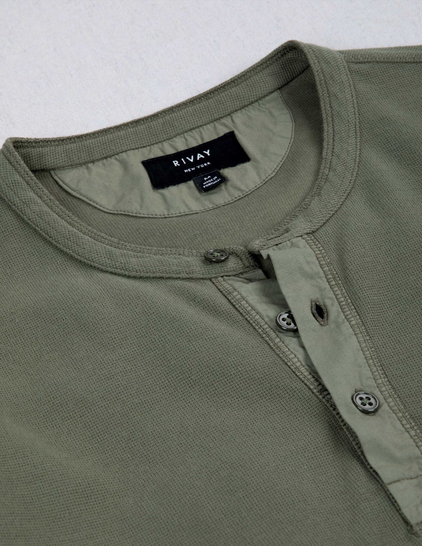 Gibson Waffle Henley in Field