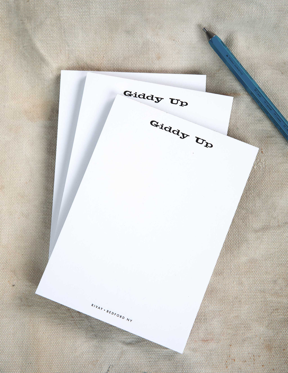 GIDDY UP NOTEPAD