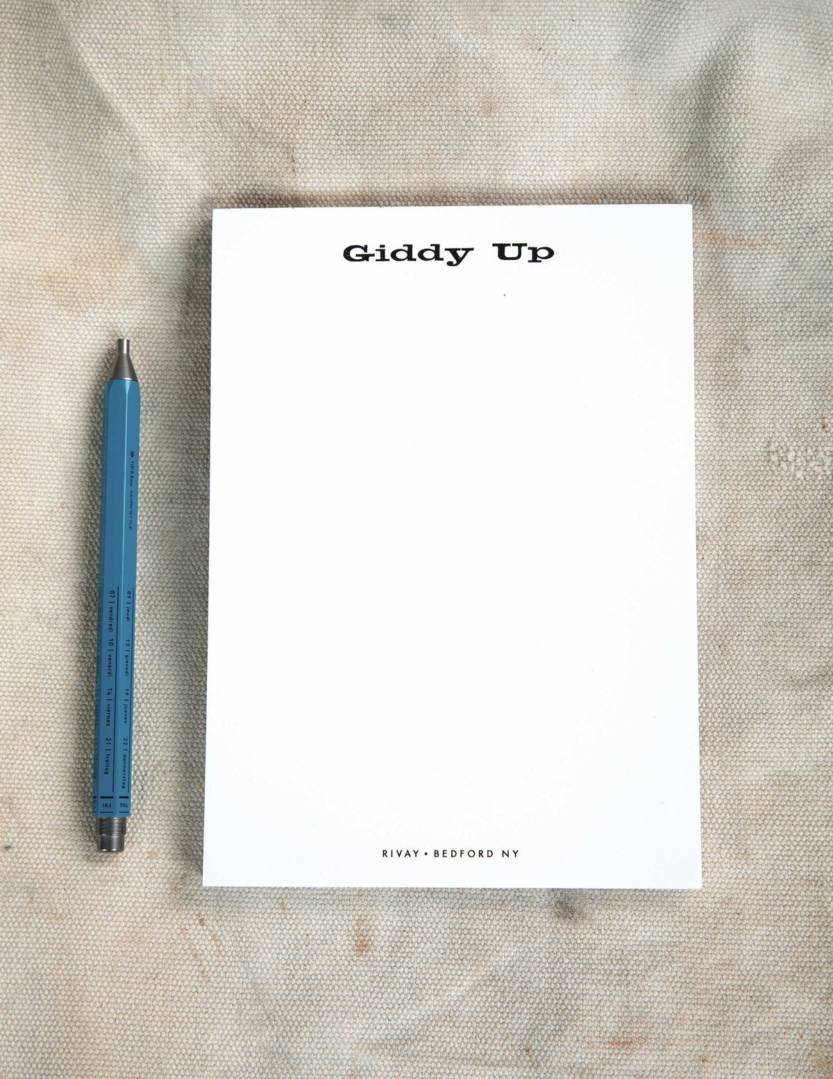 GIDDY UP NOTEPAD