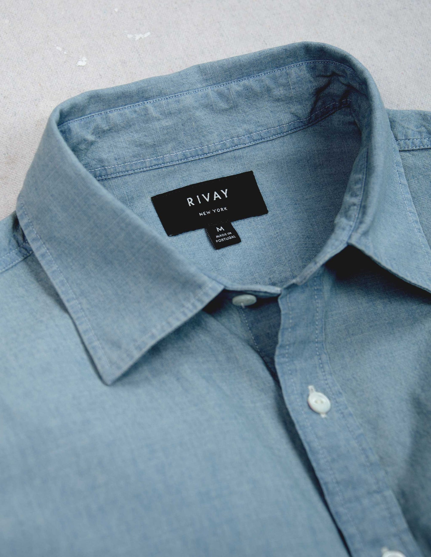 Grady Chambray Shirt in Bleach Wash