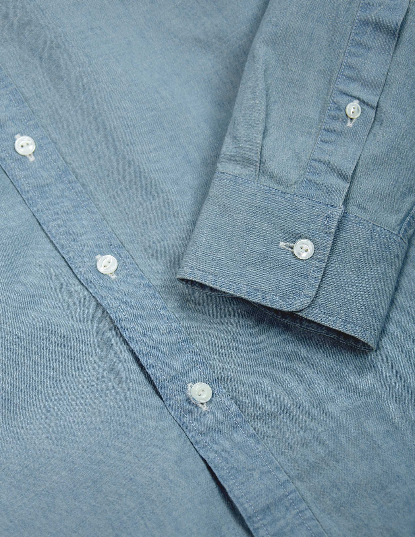 Grady Chambray Shirt in Bleach Wash