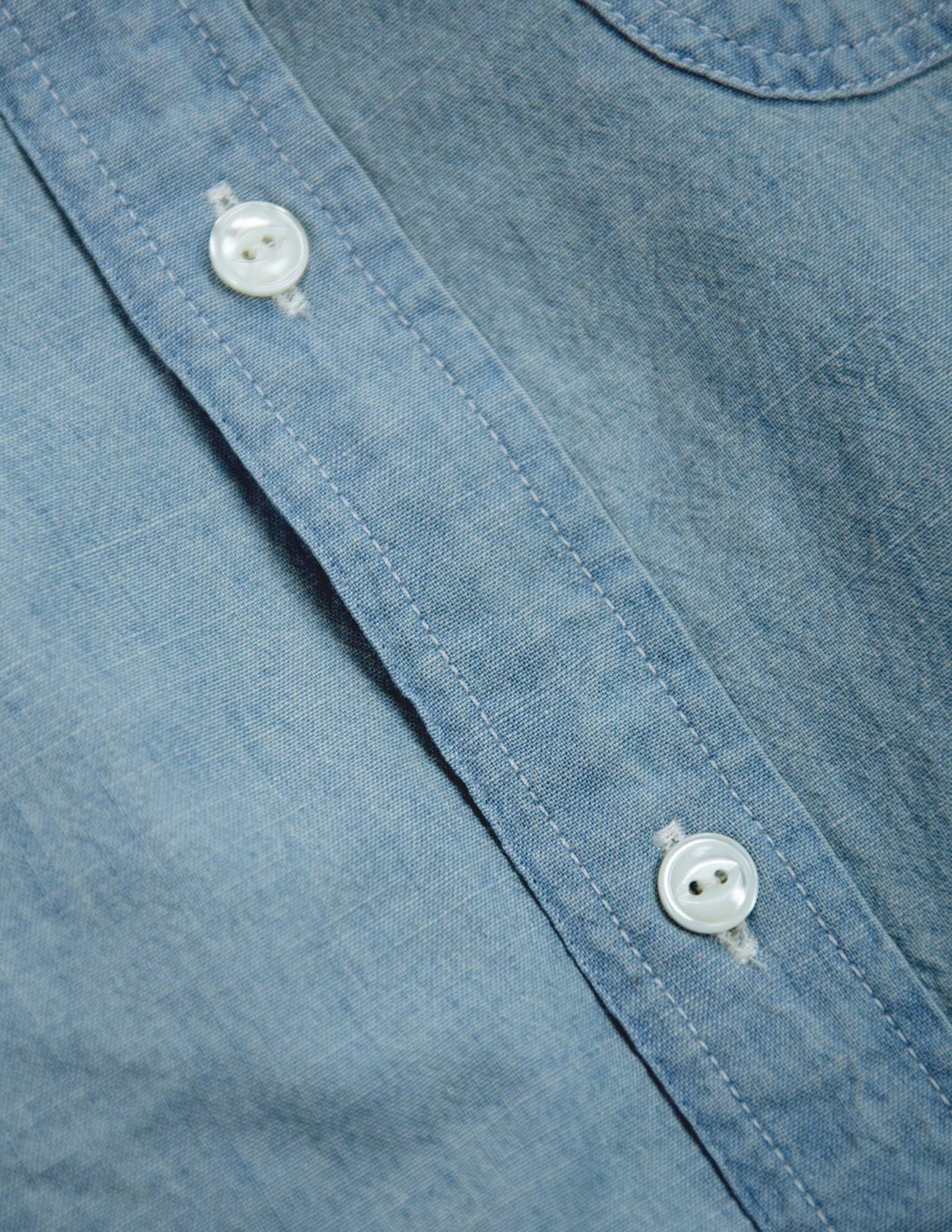 Grady Chambray Shirt in Bleach Wash
