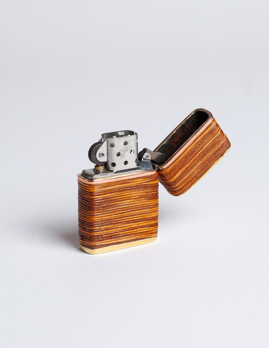 Rivay Helio Ascari Brass and Leather Lighter