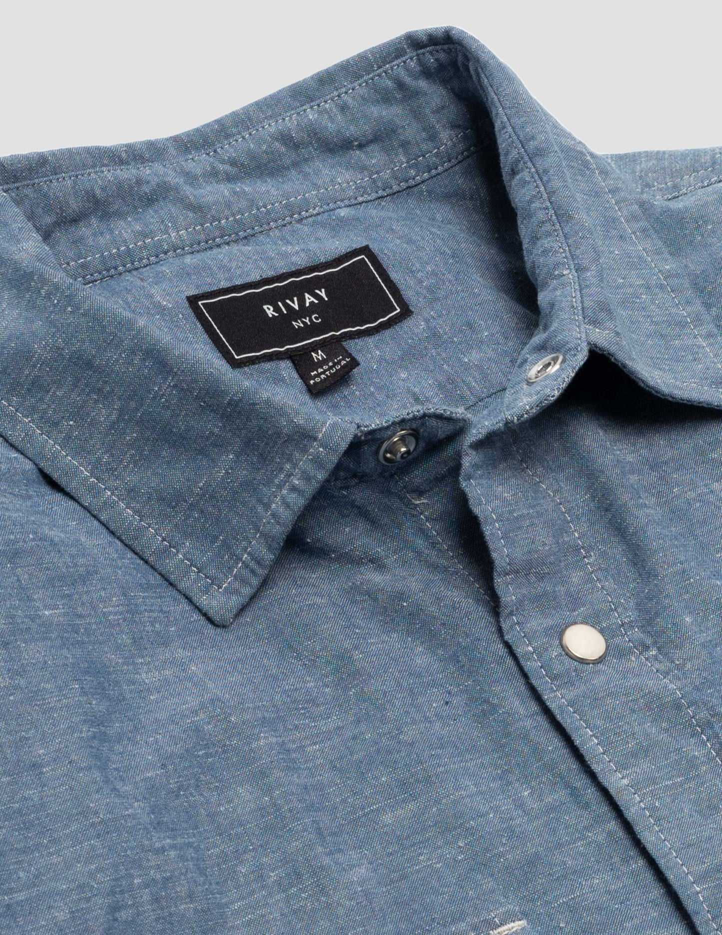 Rivay Harrison Western Shirt in Slub Chambray