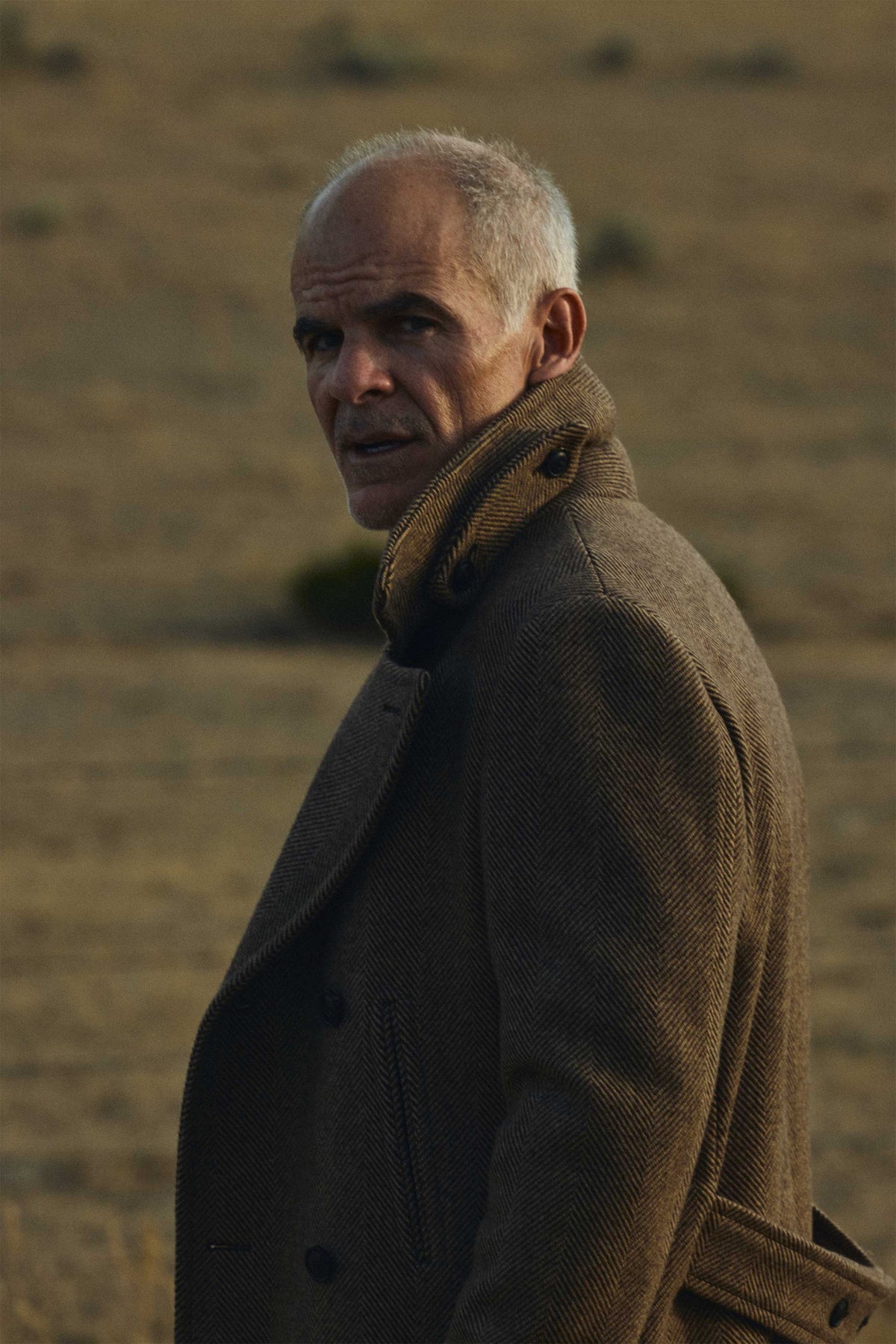 Barrow Wool Herringbone Double Breasted Topcoat