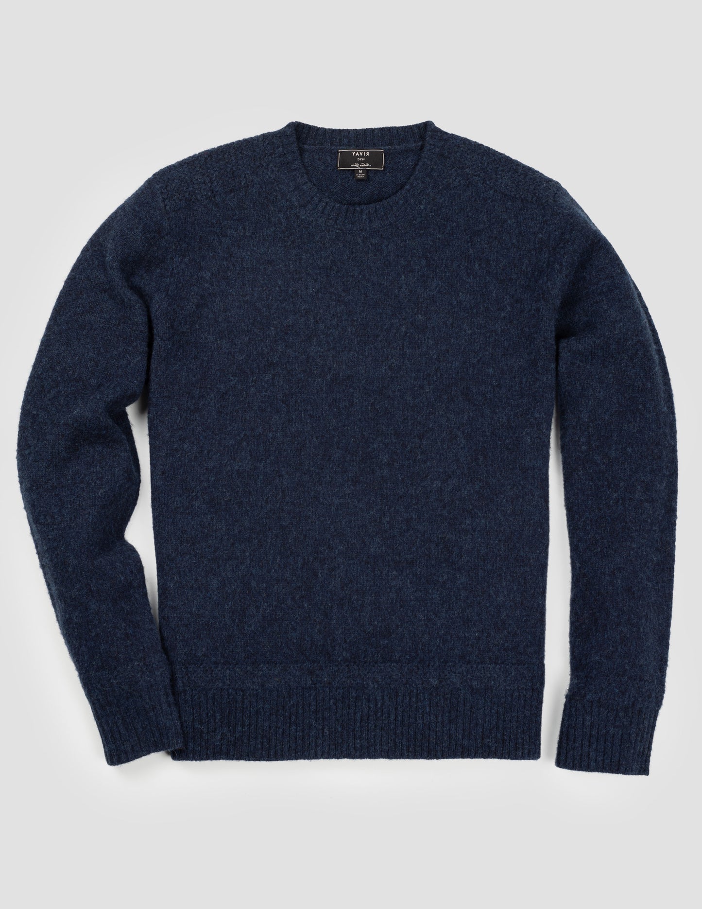 Rivay Highlands Shetland Sweater Admiral Blue