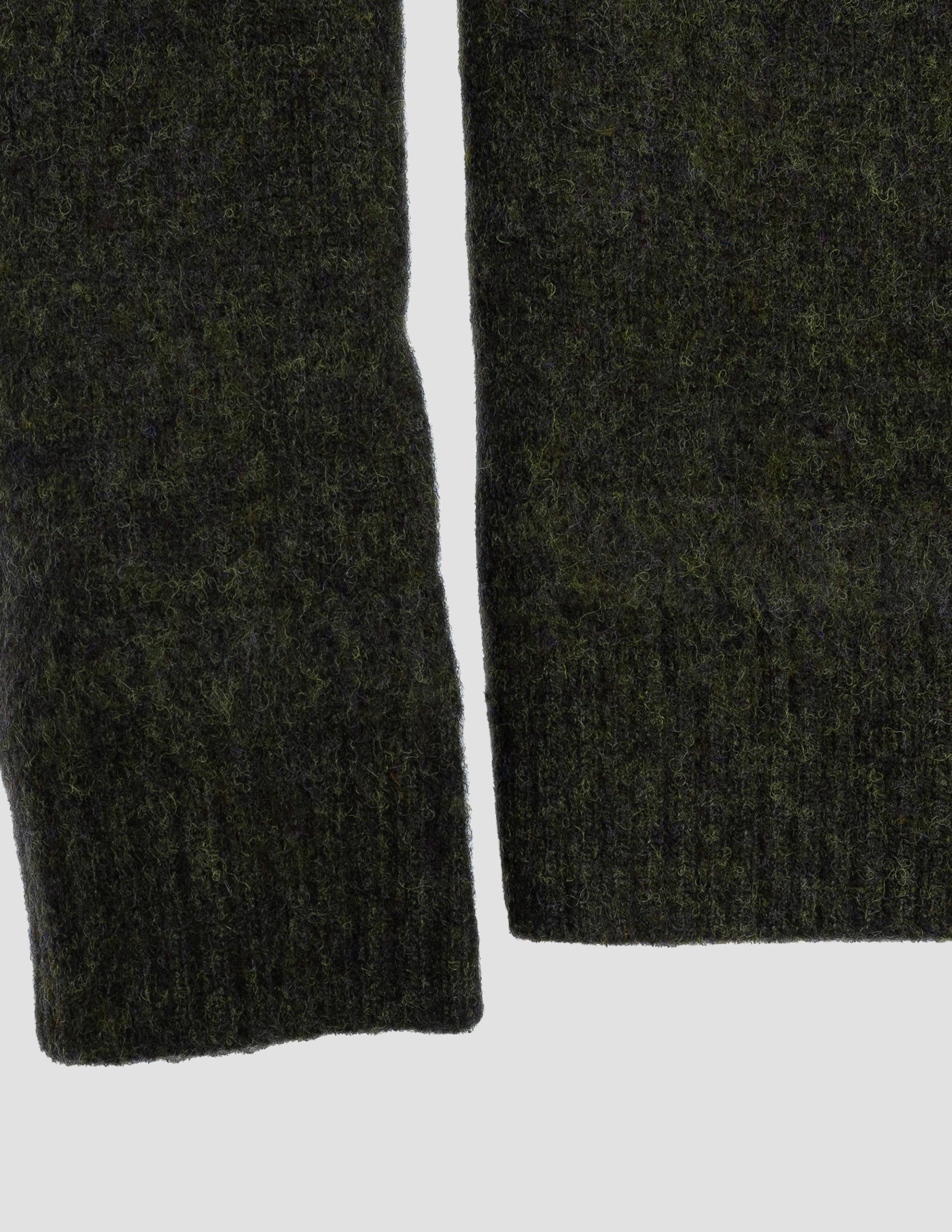 Rivay Highlands Shetland Sweater in Olive Drab