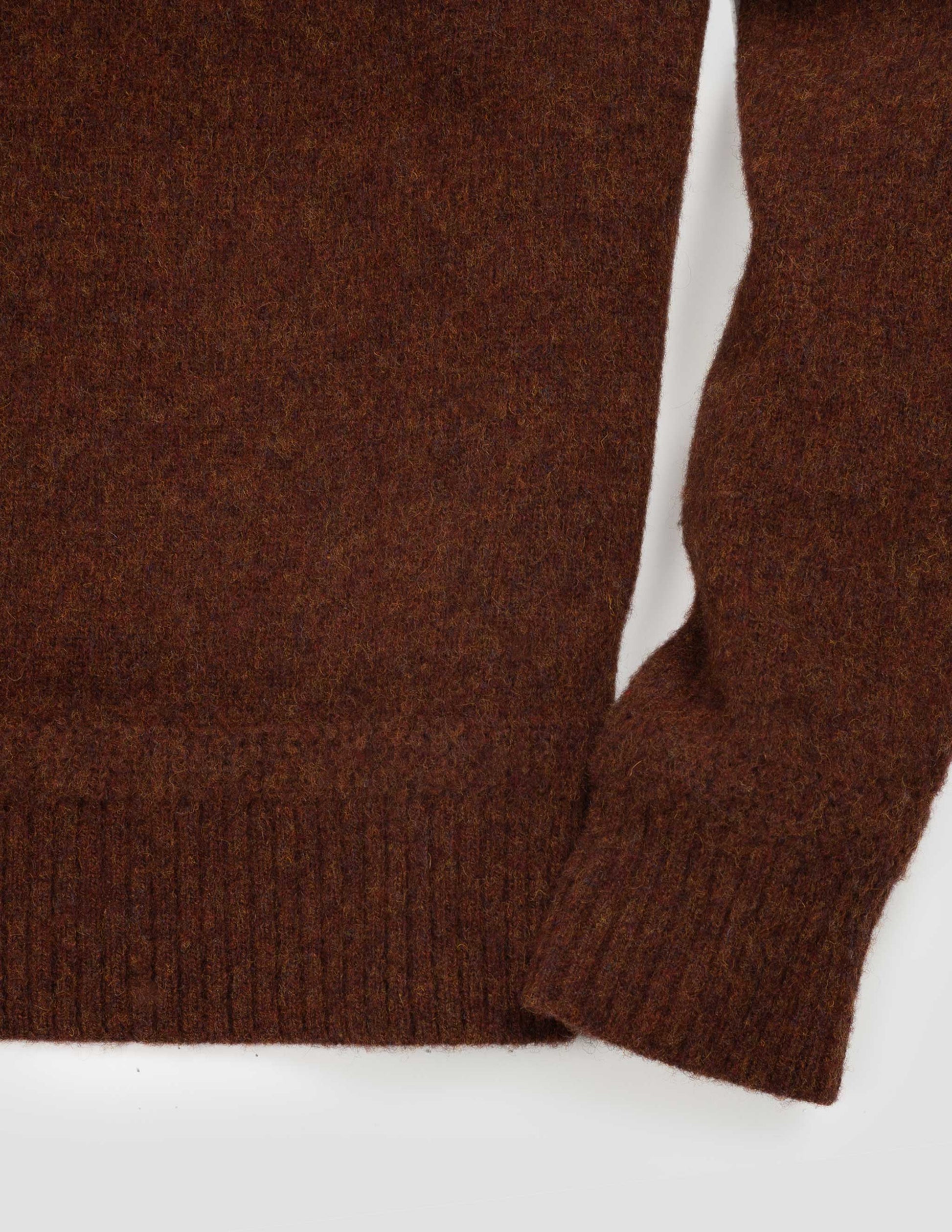 Rivay HIghlands Shetland Sweater Rust
