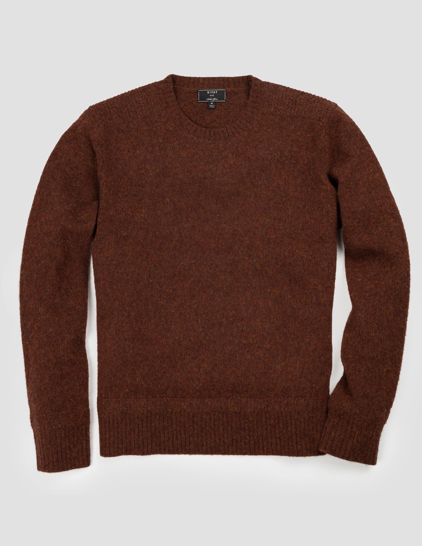Rivay HIghlands Shetland Sweater Rust