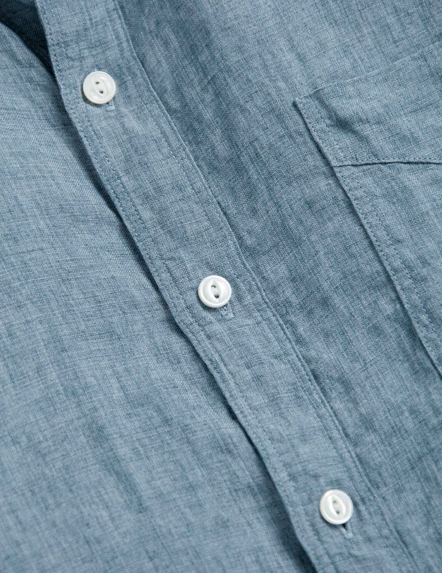 Rivay Isle Linen Shirt in Harbor Blue
