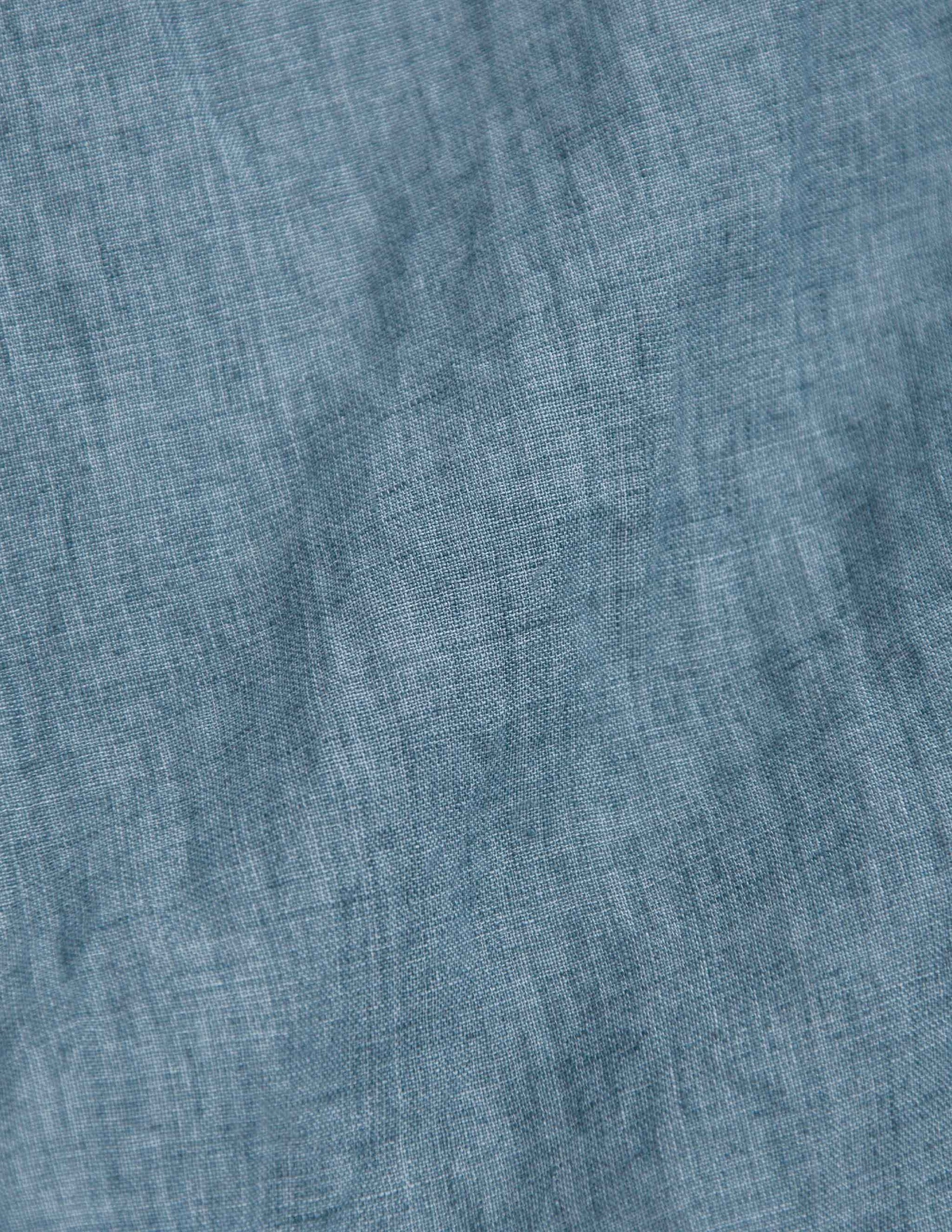 Rivay Isle Linen Shirt in Harbor Blue
