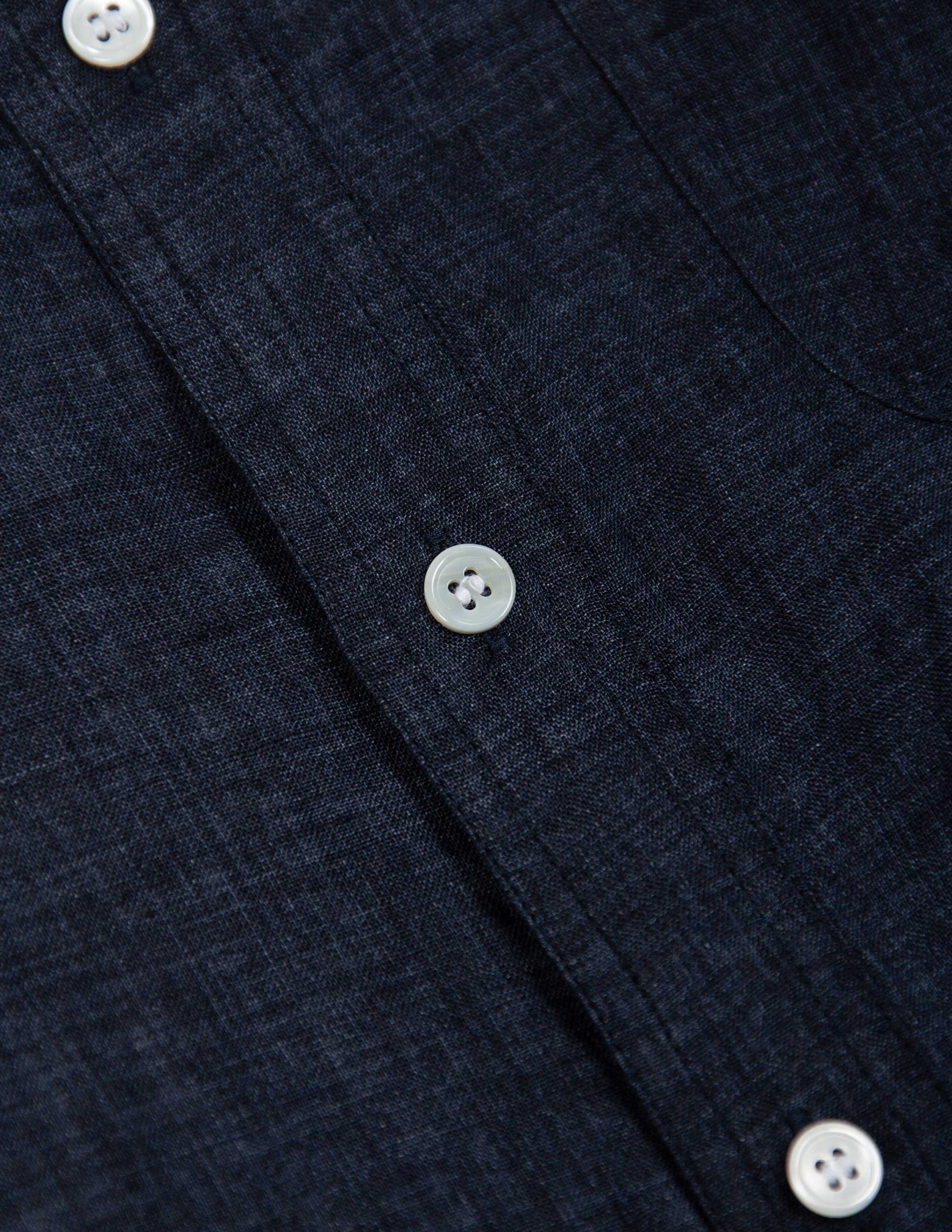 Rivay Isle Linen Shirt in Marine