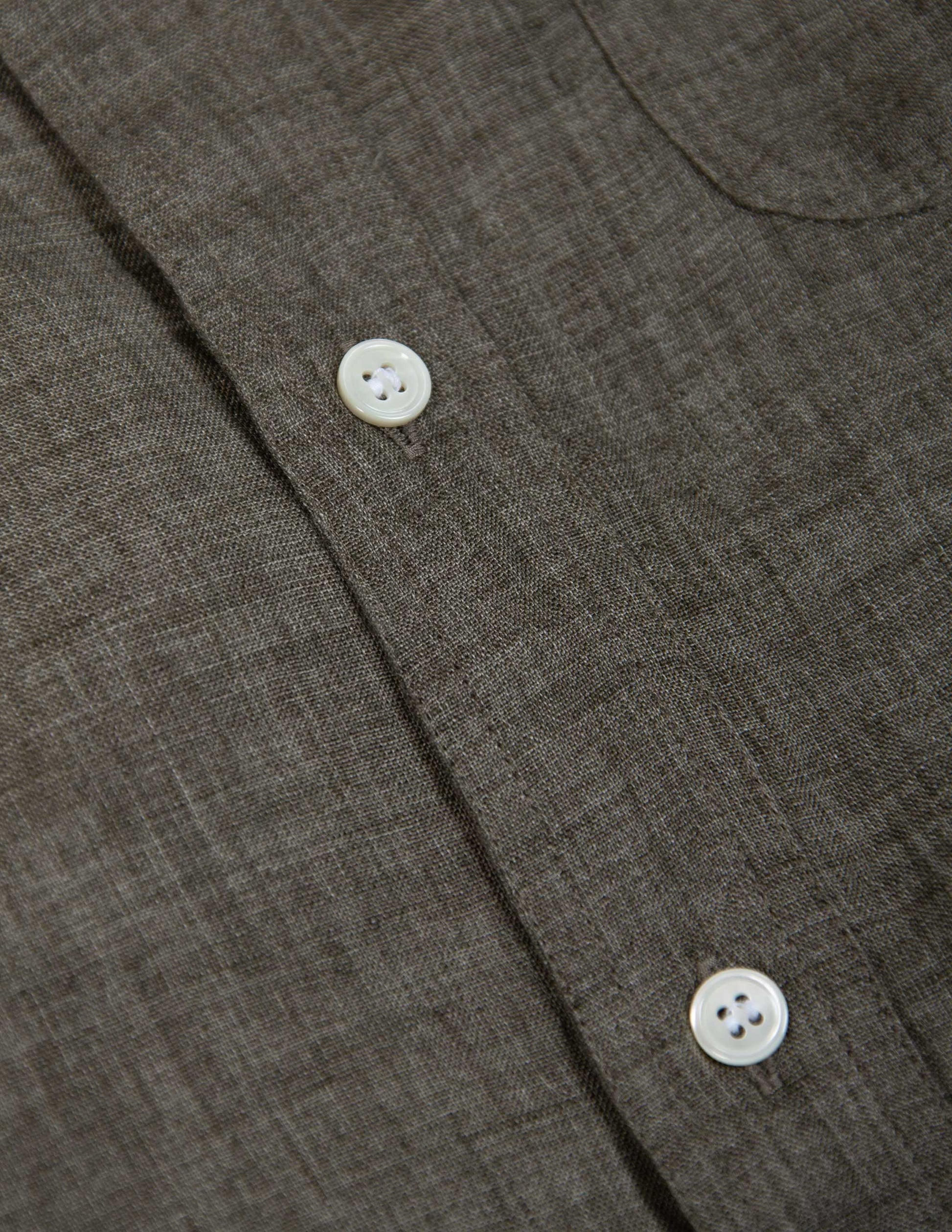 Rivay Isle Linen Shirt in Sage Brush