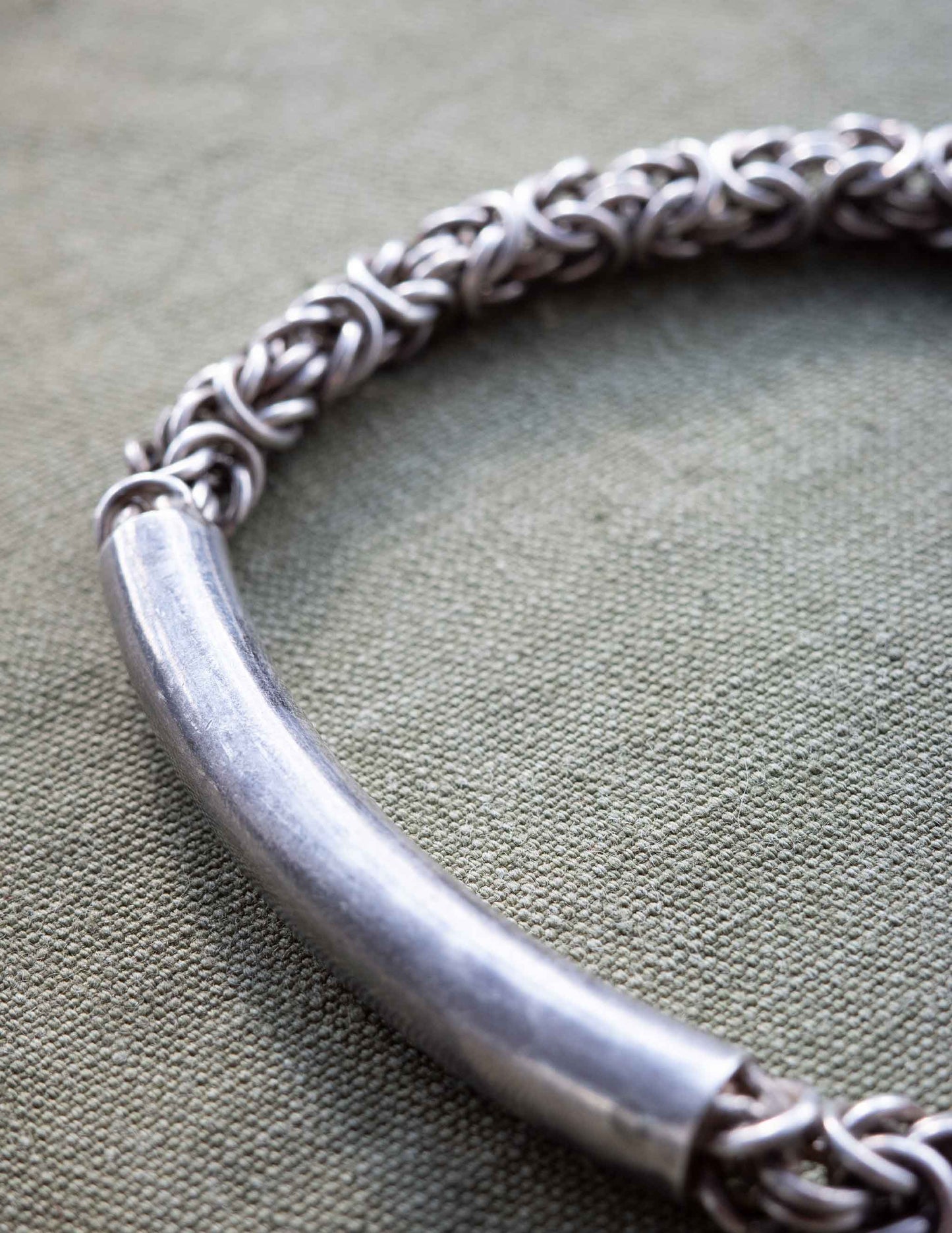 1970s Italian sterling silver chain bracelet