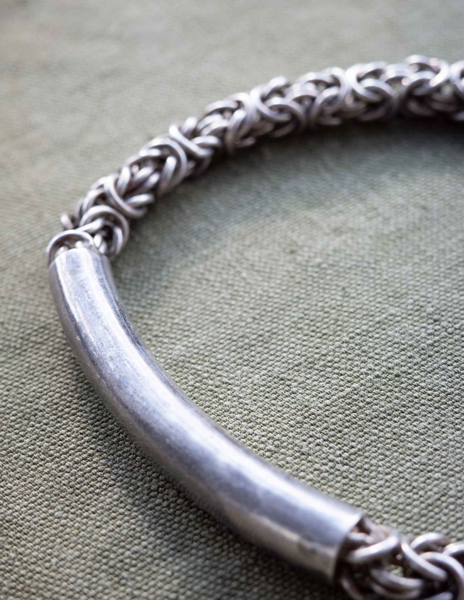 1970s Italian sterling silver chain bracelet