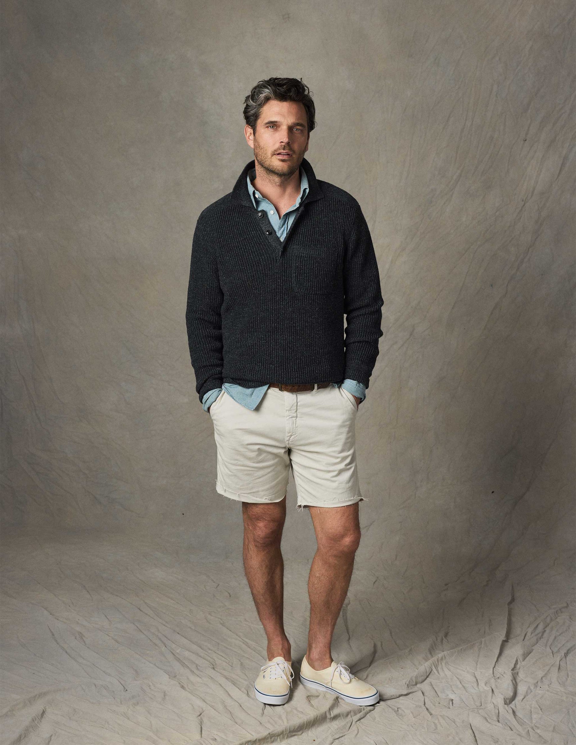 Rivay Series Chino Short in White Sands