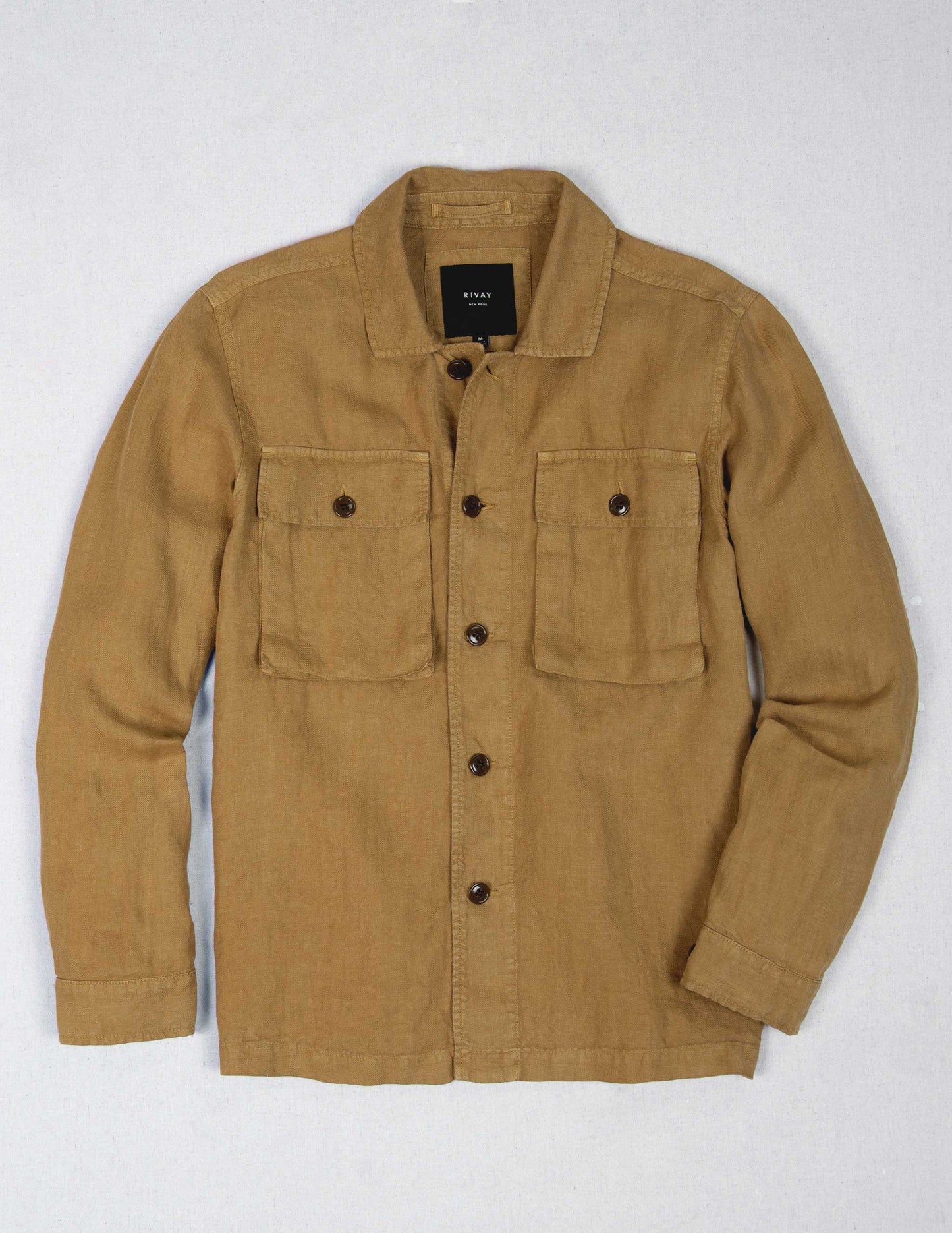 Linen Correspondent Jacket in Dark Wheat
