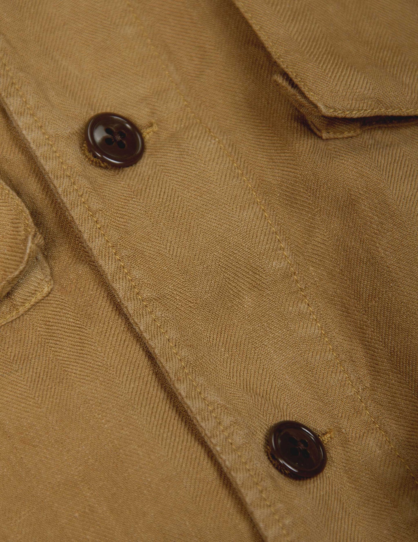 Linen Correspondent Jacket in Dark Wheat