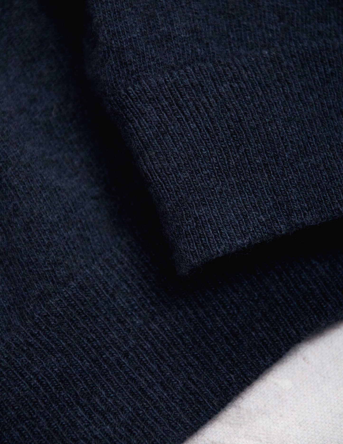 Luca Italian Wool Sweater Polo in Navy