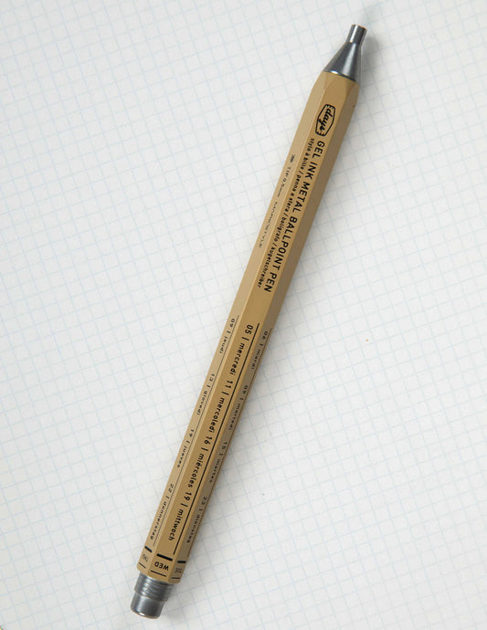 MARK's Inc. Gel Metal Ballpoint Pen in Craft