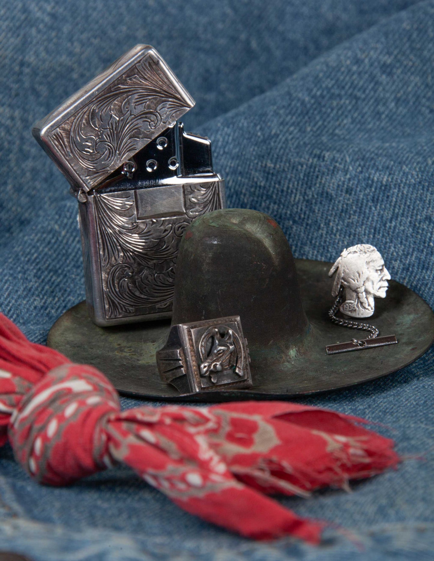 Vintage Copper Cowboy Hat Keepall