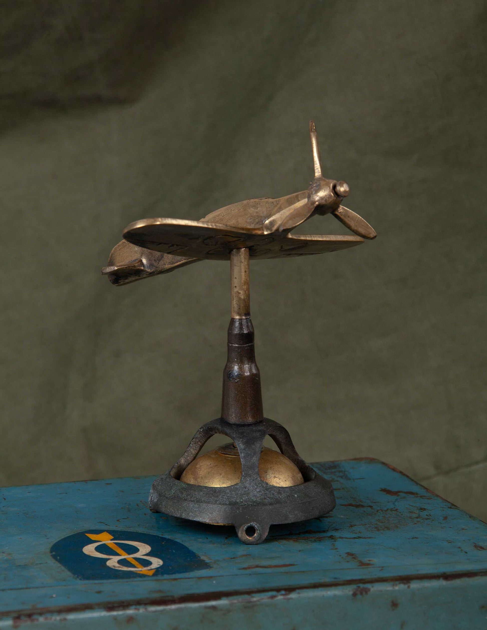 Vintage Hand-Crafted Spitfire Trench Art