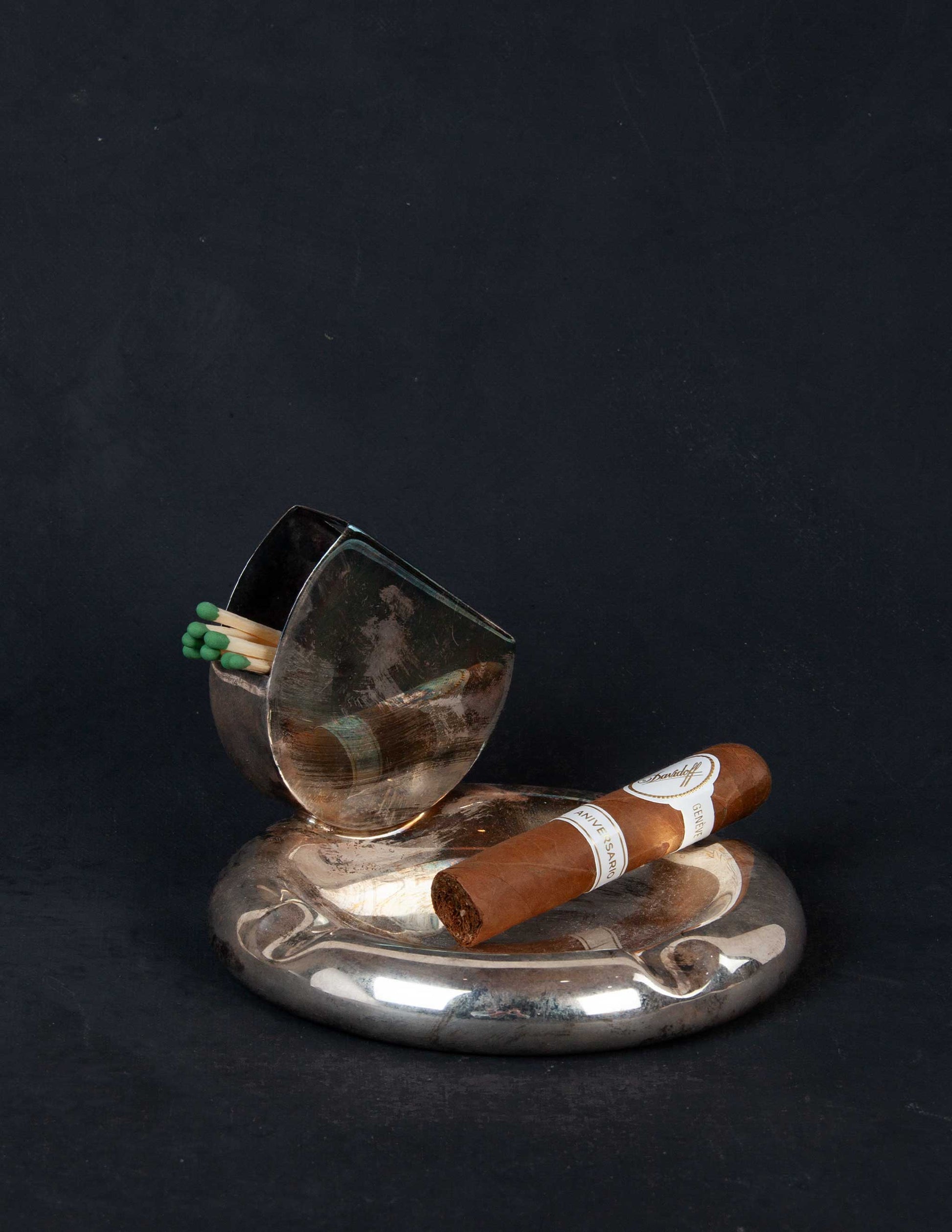 Vintage Claridge's Ashtray and Matchbook Holder