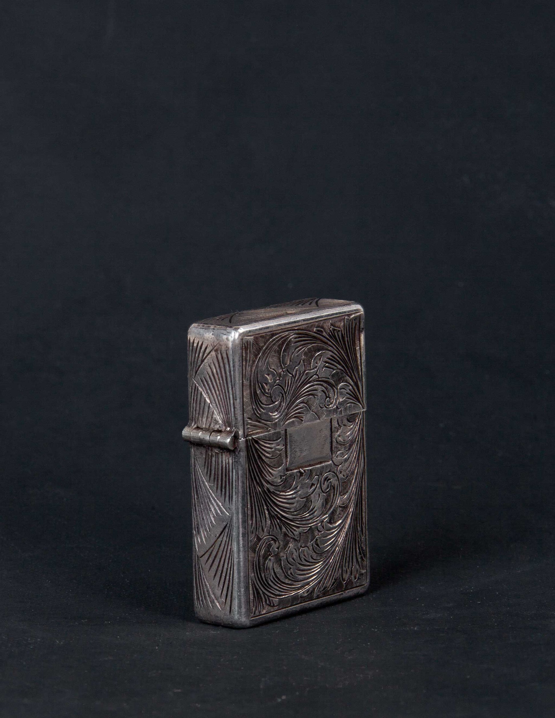 Hand-Tooled Vintage Lighter Case with Butane Zippo Insert