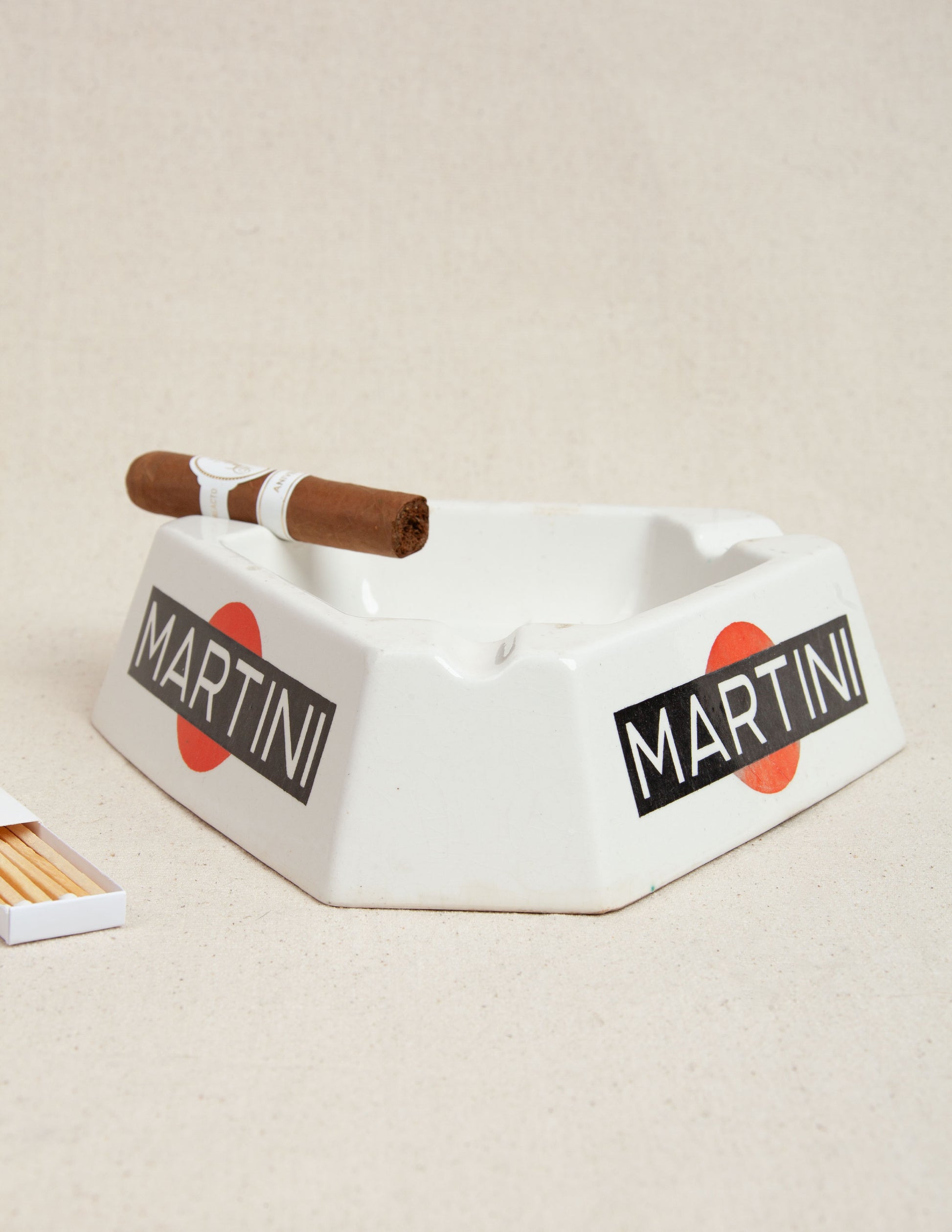 Rivay Vintage Large Martini Cigar Ashtray