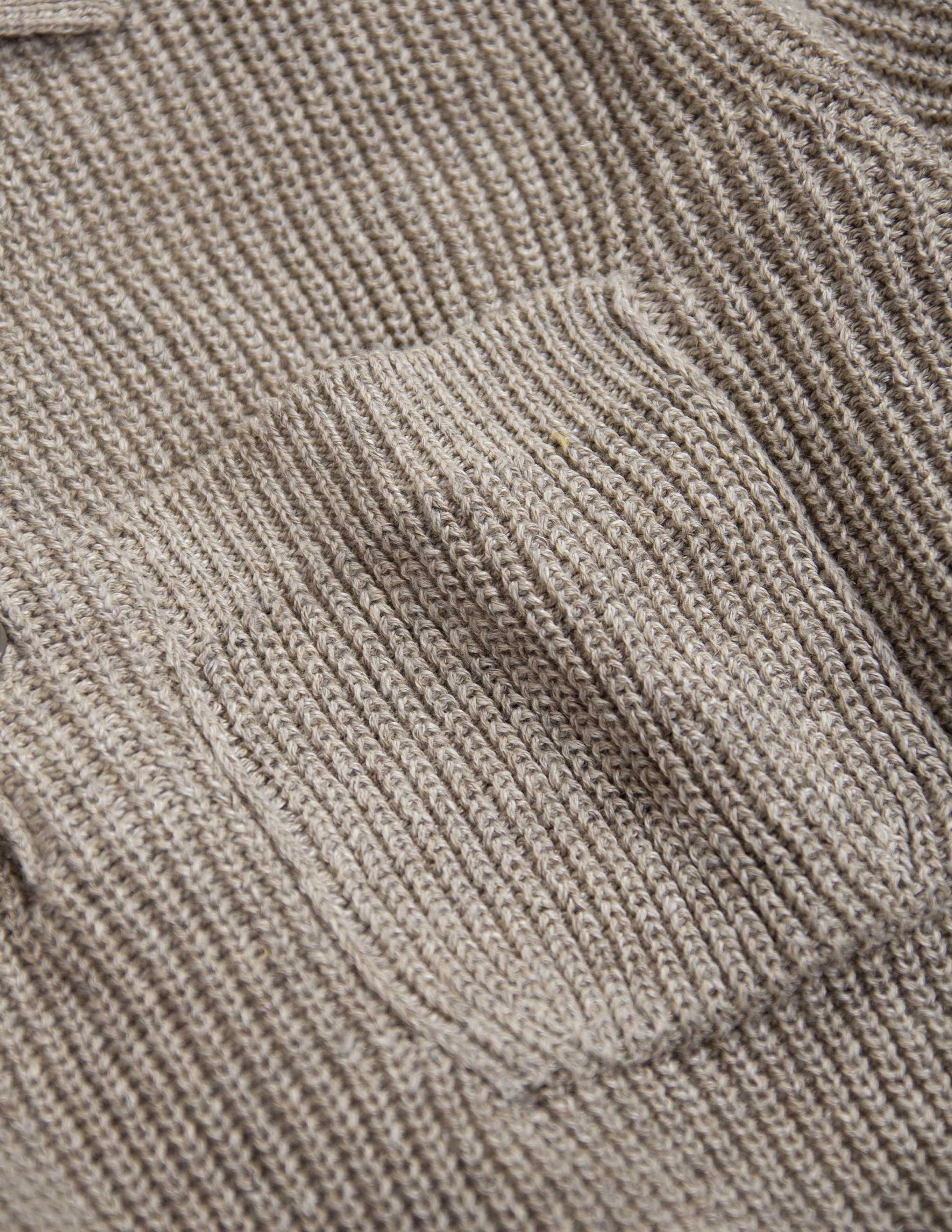 Porto Linen Cotton Sweater in Driftwood