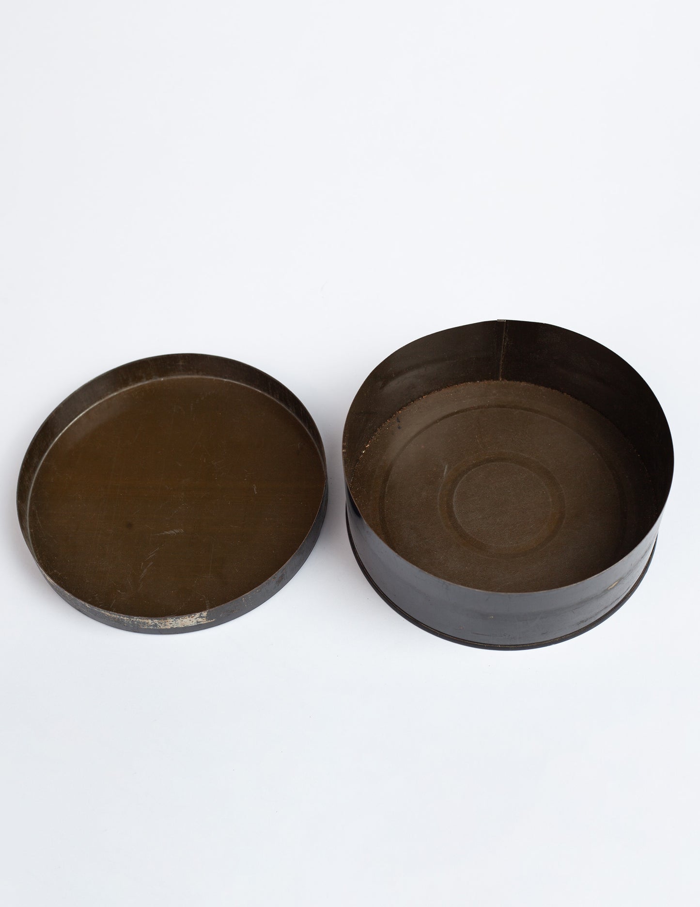 Vintage Black and Yellow Military Tin