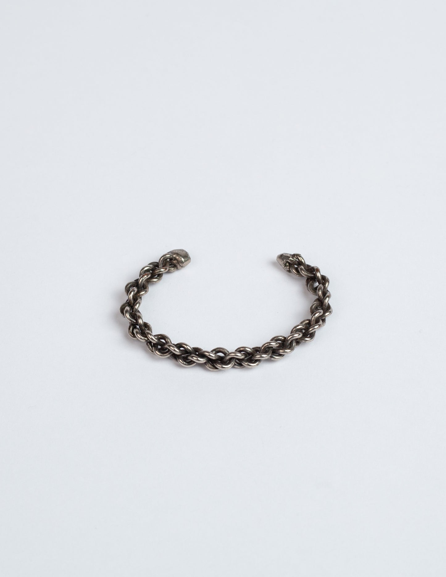 1950s Twisted Sterling Cuff Bracelet