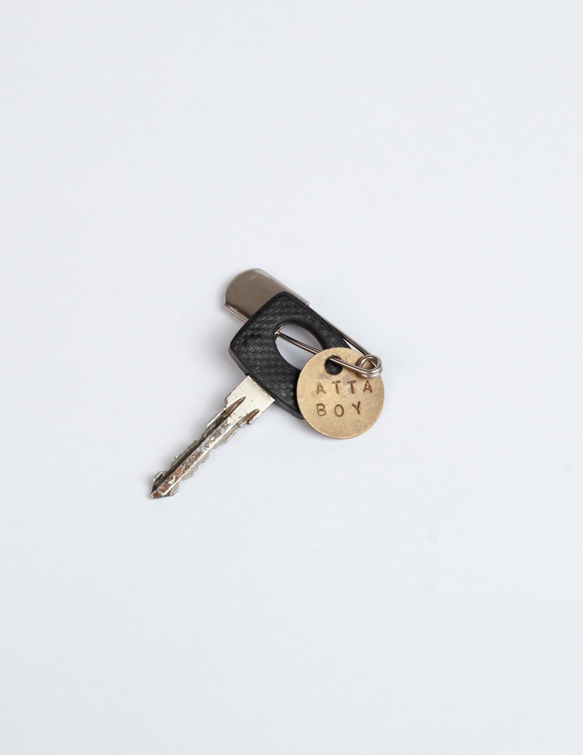 Rivay Vintage Atta Boy keychain safety pin