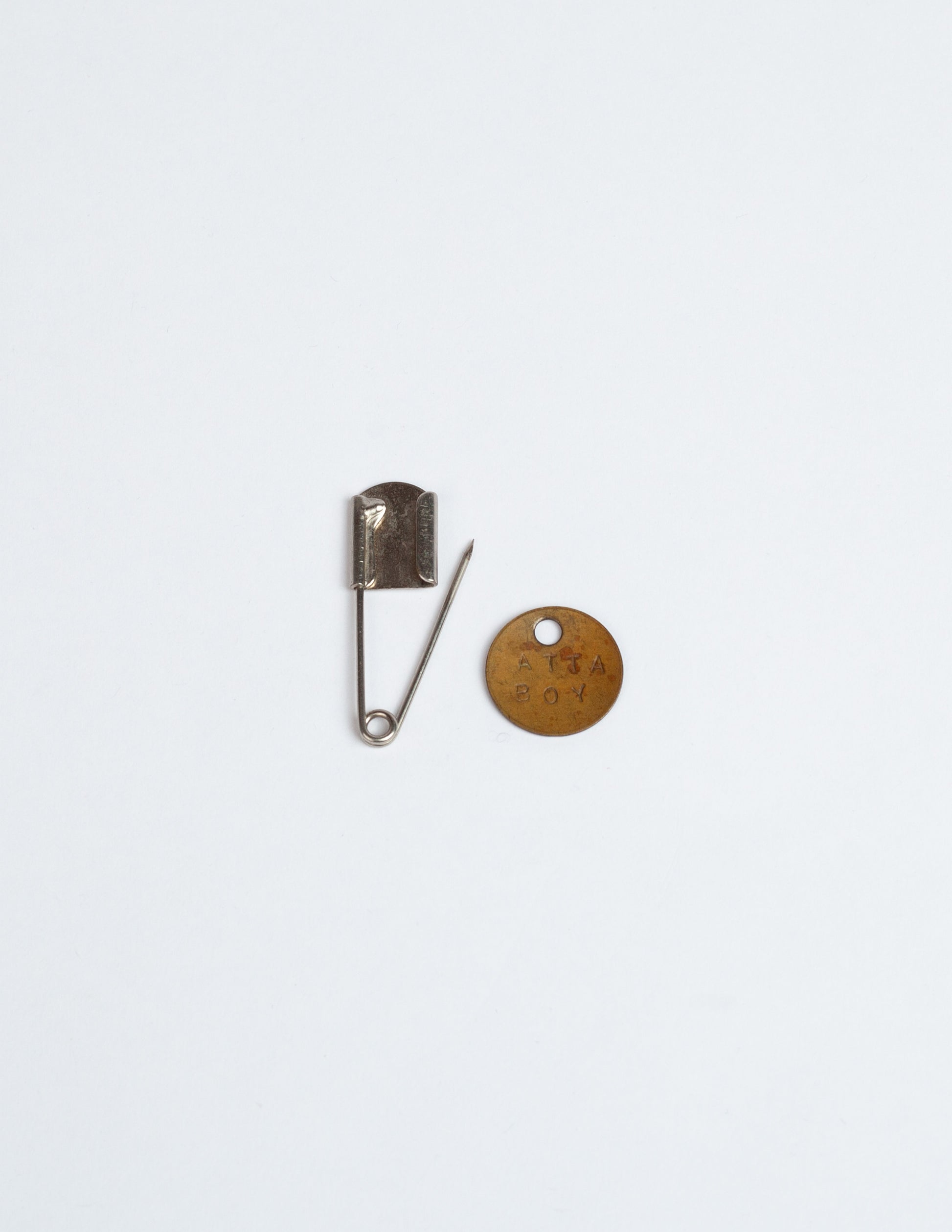 Rivay Vintage Atta Boy keychain safety pin