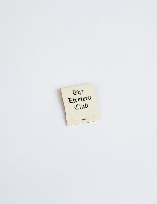 Vintage "The Etcetera Club" Matchbook