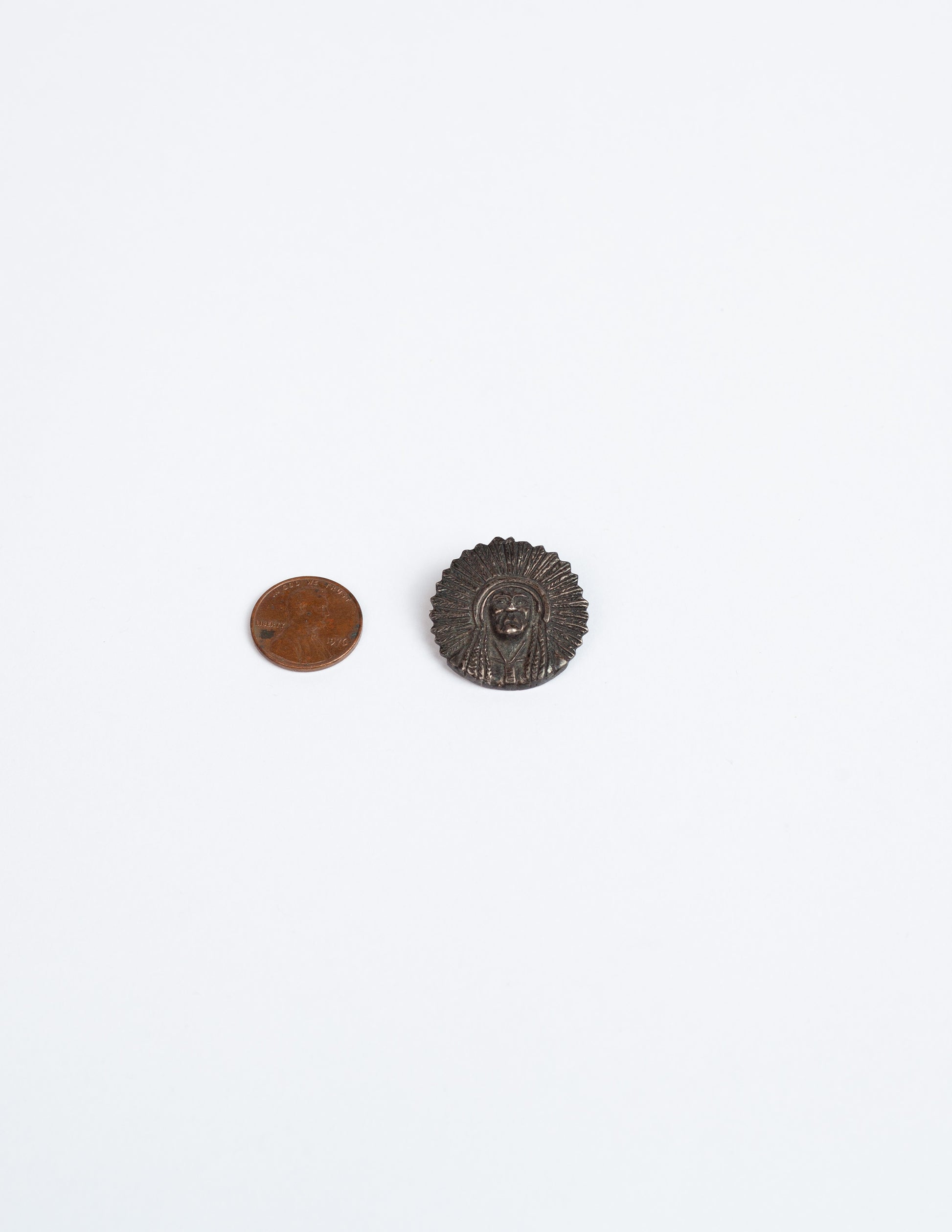 1900s Indian Head Pin